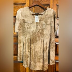 Shannon Ford Light Brown Knit Top, NWT